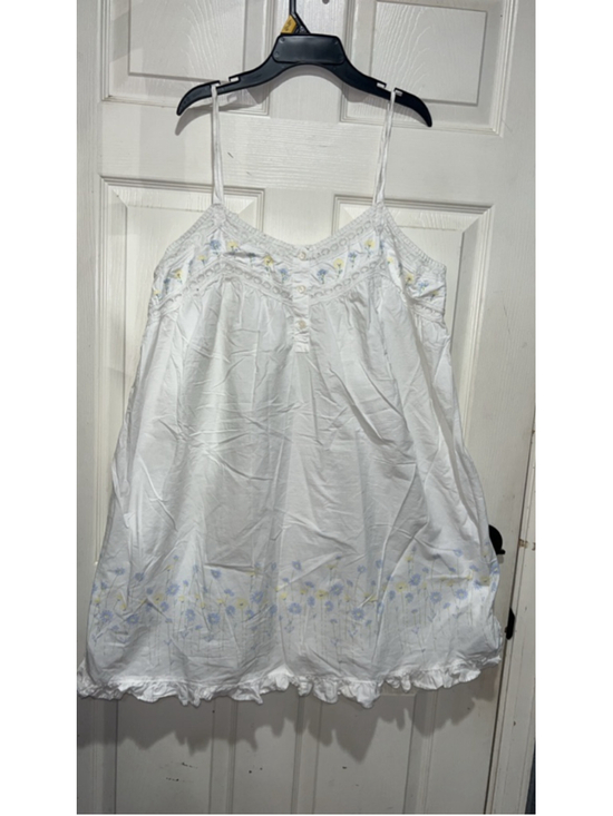Gilligan & O'Malley Other - Vintage Gilligan & O'Malley Nightie XXL White Blue Floral